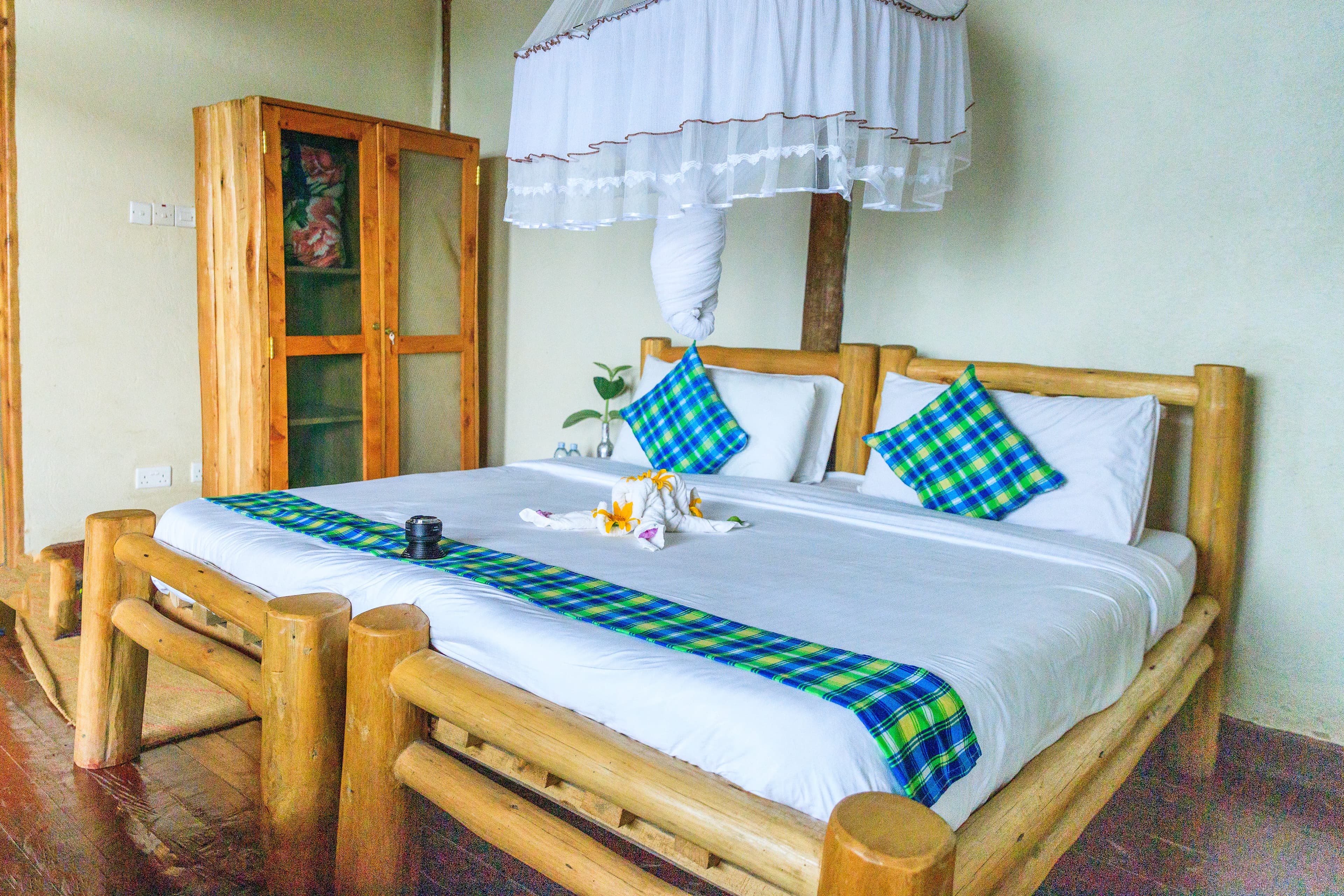 Deluxe cottage bedroom interior